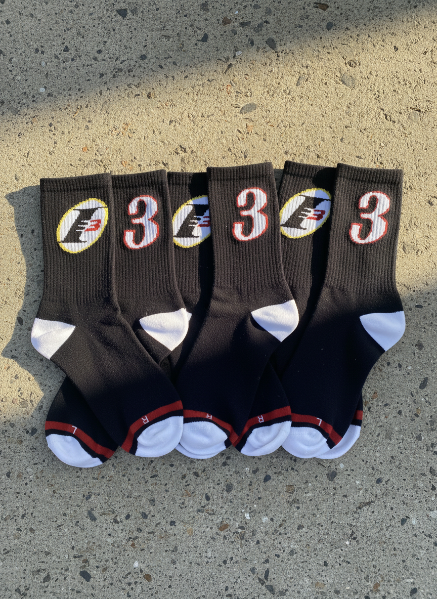 Black I3 Socks