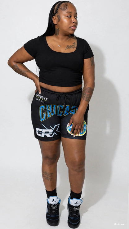 CRX Wintrust Shorts (Black/Blue/Yellow)