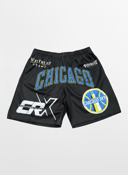 CRX Wintrust Shorts (Black/Blue/Yellow)